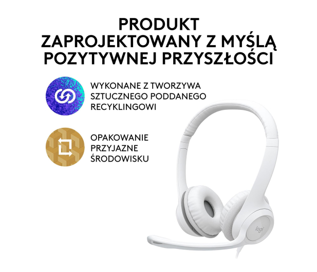 Logitech H390 biały - 1110330 - zdjęcie 12